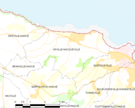 Mapa obce Urville-Nacqueville