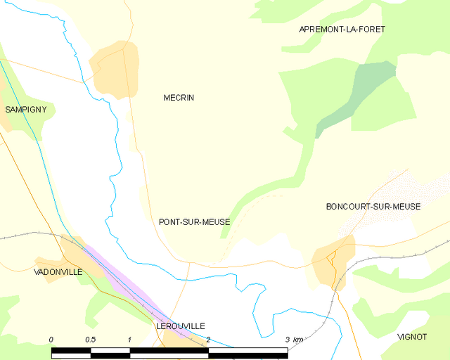 Pont-sur-Meuse só͘-chāi tē-tô͘ ê uī-tì