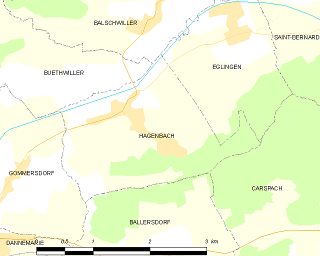 Poziția localității Hagenbach
