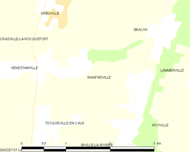 Mapa obce Rainfreville