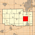 English: This is a map of Ogle County, Illinois, USA which highlights the location of White Rock Township.