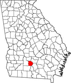Karte von Tift County innerhalb von Georgia