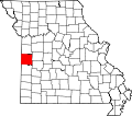 Map of Missouri highlighting Bates County.svg