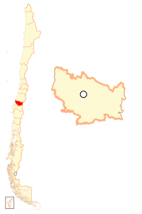 Localización da Rexión de Ñuble