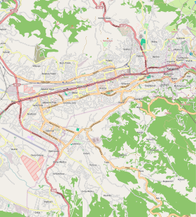 Baščaršija na karti Sarajevo