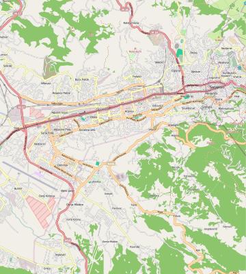 Location map Sarajevo