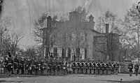 Marine battalion in front of Commandant's House at the Marine Barracks in 1864 Marine battalion in front of Commandant's House at the Marine barracks (cropped).jpg