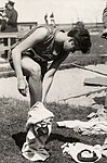 Platz 5 im Hochsprung 1928 sowie Bronze über 80 Meter Hürden 1932 für Marjorie Clark