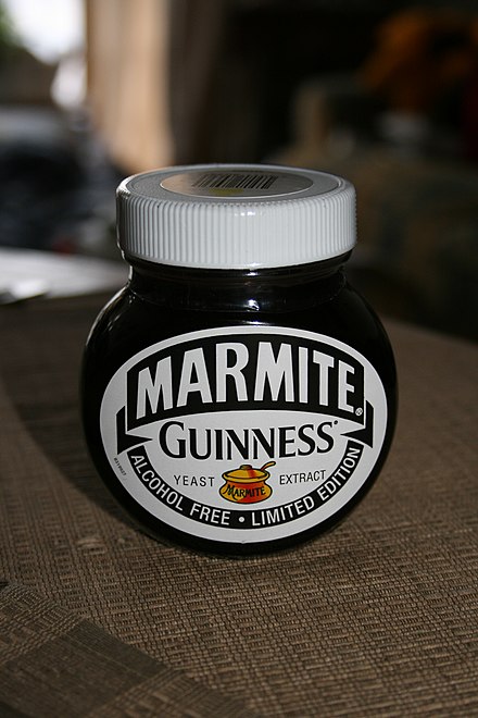 Marmite is made from the yeast left over from the brewing industry