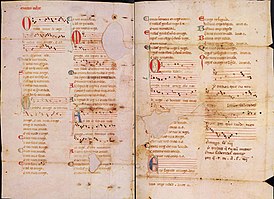 “Pergamino de Vindel”, manuscrito de 7 cantigas sobre un amigo de Martin Kodas, finales del siglo XIII - principios del XIV.  Nueva York, Biblioteca y Museo Morgan, Vindel MS M979