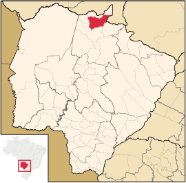 Location of Pedro Gomes in Mato Grosso do Sul