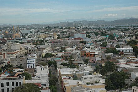 Overlooking the historical downtown section.