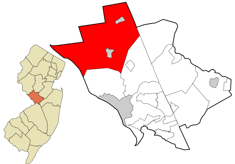 File:Mercer County New Jersey incorporated and unincorporated areas Hopewell Township highlighted.svg