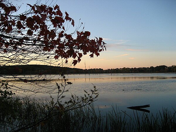 Mill Pond at sunset