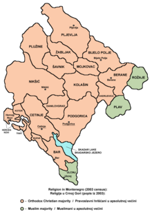 Ethnic Map Of Montenegro Demographics Of Montenegro - Wikipedia