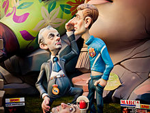 Mourinho was lampooned in Spain following the incident where, as Real Madrid coach, he poked then Barcelona assistant coach Tito Vilanova in the eye.