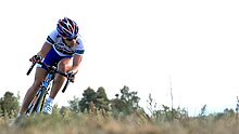 Bridie O'Donnell on her way to winning the ACT Criterium Championships - Stromlo 2008.