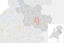 Locatie van de gemeente Wierden (gemeentegrenzen CBS 2016)