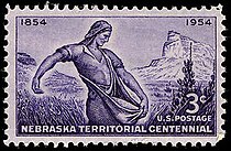 Nebraska Territory
1954 issue Nebraska territory 1954 U.S. stamp.1.jpg