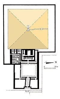 Plano del complejo piramidal de Neferirkare