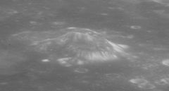 Oblique view of the central peak from Apollo 11, facing northeast Neper central peak AS11-43-6469.jpg
