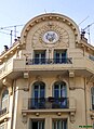 Nice - Quartier de Riquier Maison Chiapello, détail du sommet.