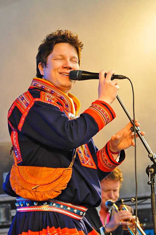 Niko Valkeapää at the Riddu Riđđu Festival in Skånland.