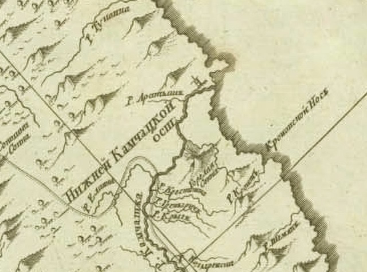 Верхнекамчатский Острог на карте