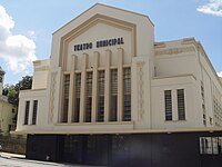 Het theater Teatro Municipal van Nova Lima