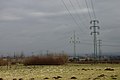 Čeština: Sloupy elektrického vedení u Ořechu, SČ kraj English: Electrical poles near Ořech, Central Bohemia