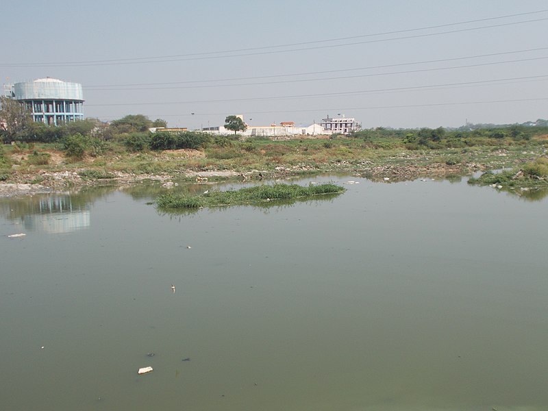 File:Other side of Handri River from Jolapuram of Kurnool City.JPG