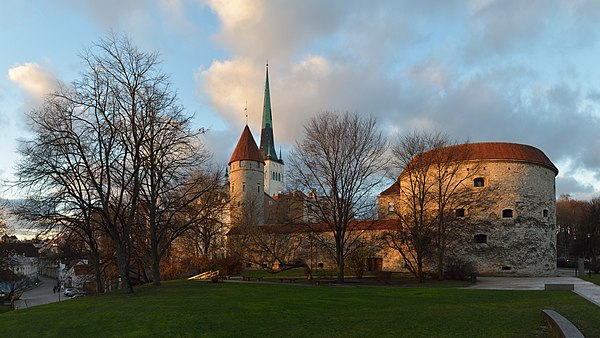 Fat Margaret and Stolting tower, defensive towers in the old town of Tallinn