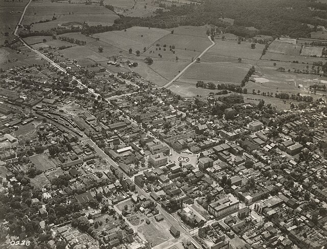 Downtown Gettysburg in 1930
