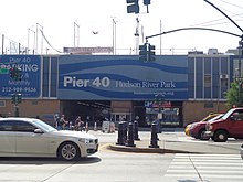 Pier 40's entrance Pier 40 Hudson 01.jpg