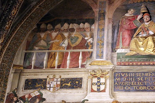 Pinturicchio, Incoronazione di Pio III (particolare), 1503-1508