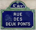 * Nomination Street sign of Two Bridges Street in Paris, France. --Chabe01 08:35, 26 May 2023 (UTC) * Promotion  Support Good quality. --Mathieu Kappler 12:40, 29 May 2023 (UTC)