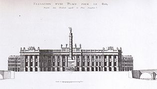 Germain Boffrand, place Louis XV à l'emplacement de la place Dauphine.