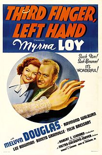 <i>Third Finger, Left Hand</i> (film) 1940 American film