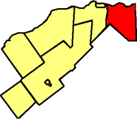 Location within Prescott and Russell