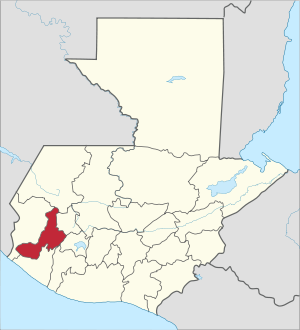 Quetzaltenango auf der Karte