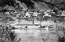 Steamship at Yale, BC on Fraser River 1882 R.P. Rithet (sternwheeler) at Yale, BC on Fraser River 1882.JPG