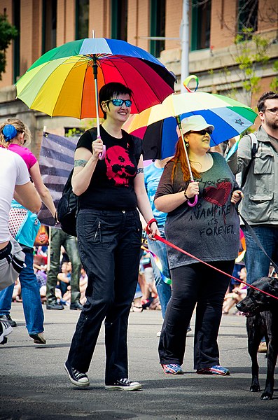 File:Rainbow Umbrellas (5822389593).jpg