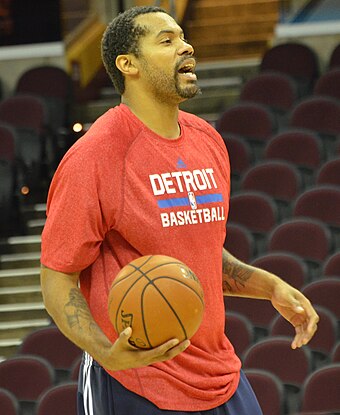 Wallace as an assistant coach for the Pistons in 2013