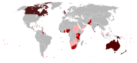 Thumbnail for List of sovereign states headed by Elizabeth II