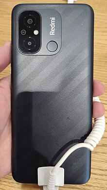 Rear panel of Redmi 12C in Graphite Gray color Redmi 12C back.jpg