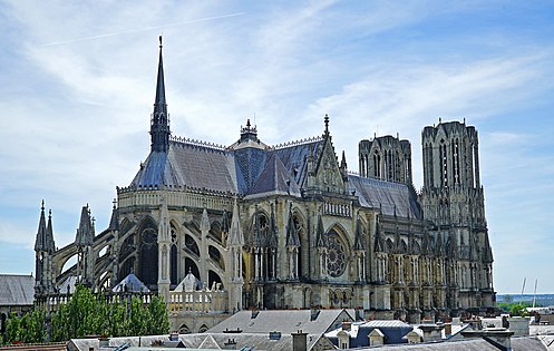 Catedral de Reims, visto do noroeste (1211-1345)