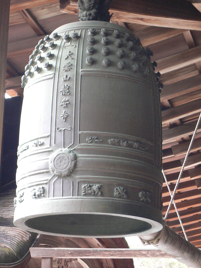 Handle Ringing a Bell in a Buddhist Temple Stock Photo - Image of hanging,  sound: 105835332