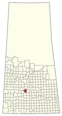 Location of the RM of Loreburn No. 254 in Saskatchewan