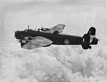 Handley Page Halifax, an example of the aircraft used by No. 517 Sqn SLNSW 51999 Handley Page Halifax bomber copy negative.jpg