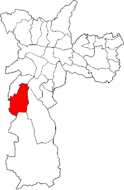 San-Paulu shahridagi M'Boi Mirim subprefekturasining joylashishi